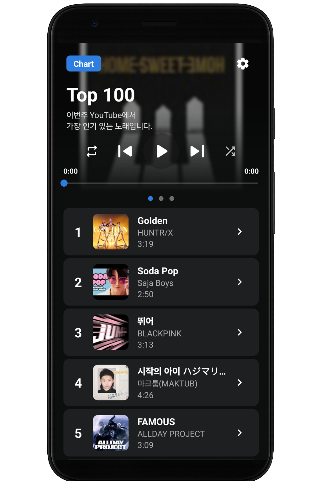 iMusic App Interface